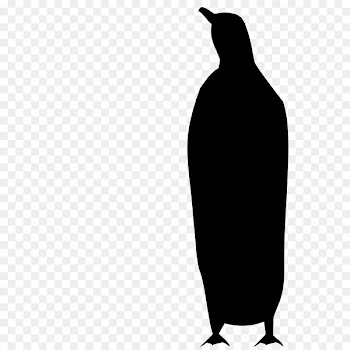 Penguin Silhouette Font Beak -  