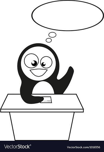 Penguin vector image