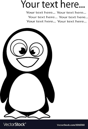 Penguin vector image