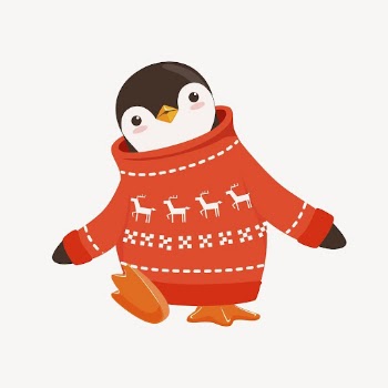 Penguin wearing sweater clipart, animal | Free PSD - rawpixel
