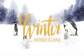 Penguins in a winter wonderland watercolor ve.. | Free stock vector - 489663