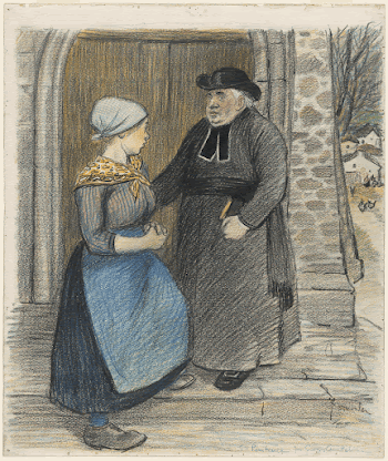 Penitence (1899) print in high | Free Photo - rawpixel