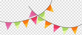 Pennant banner , Banner Illustration, Colorful cartoon flag transparent background PNG clipart