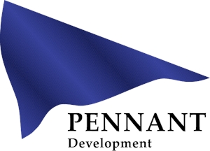 Pennant Development Logo Vector