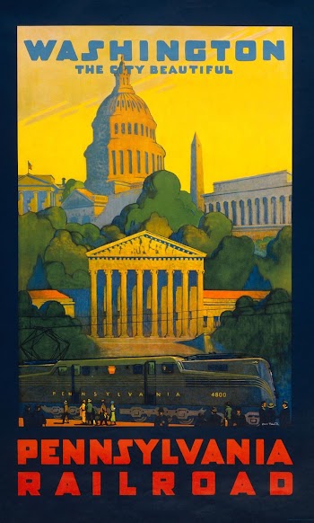 Pennsylvania Railroad - Washington, the city | Free Photo Illustration - rawpixel