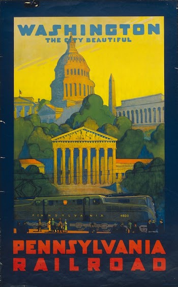 Pennsylvania Railroad - Washington, the city | Free Photo Illustration - rawpixel