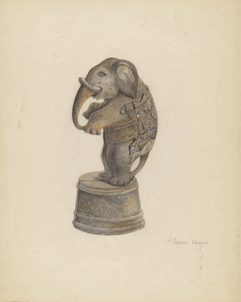 Penny Bank (ca. 1939) by Grace | Free Photo - rawpixel