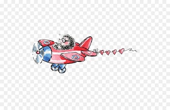 Penny Black Airplane Paper Rubber stamp - Fly hedgehog 