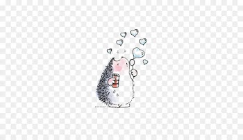 Penny Black Paper Hedgehog Rubber stamp Postage stamp - Cute hedgehog 