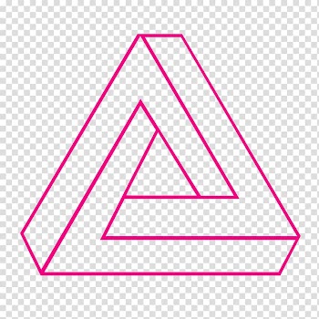 Penrose triangle Geometry Line, triangle transparent background PNG clipart