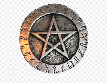 Pentacle Pentagram Wicca Amulet Runes - Pentacle Png Picture 