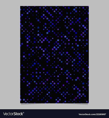 Pentagram pattern poster template - stationery vector image
