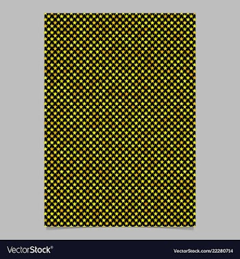 Pentagram star pattern flyer template - cover vector image