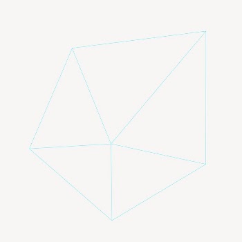 Pentatope 3D geometric collage element | Free Vector - rawpixel