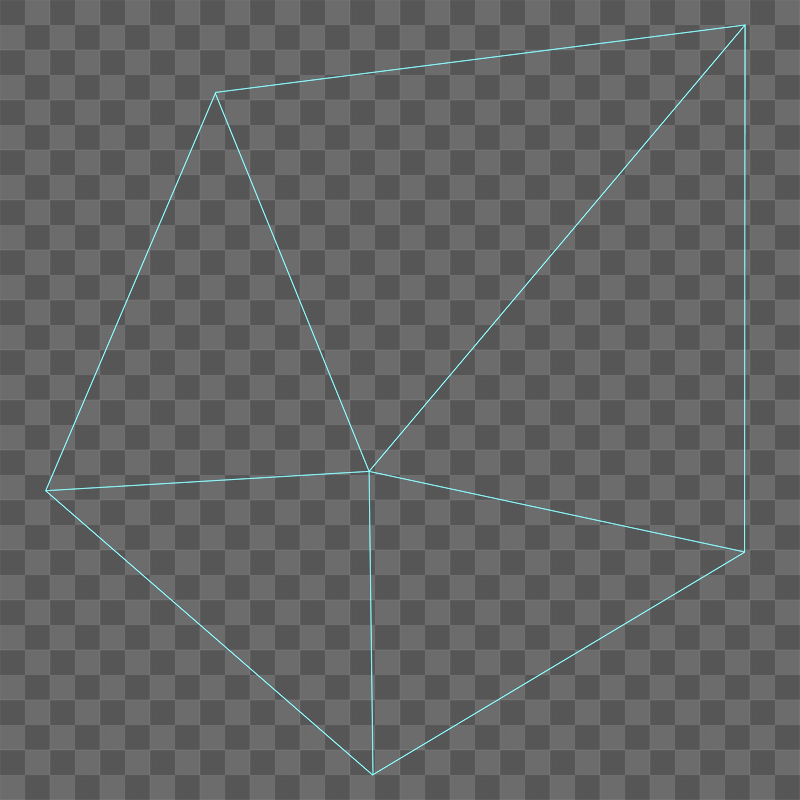 Pentatope 3D png sticker, transparent | Free PNG - rawpixel