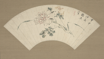 Peony on a fan during first | Free Photo - rawpixel