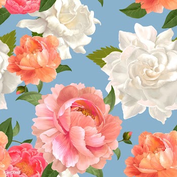 Peony patterned wallpaper | Free stock vector - 562853