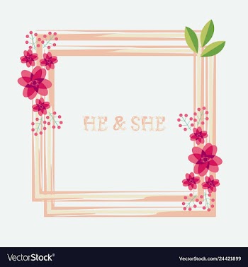 Peony rose ranunculus pink flowers and decorative vector image
