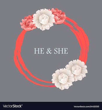 Peony rose ranunculus pink flowers and decorative vector image