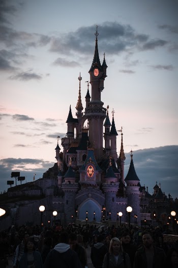People Around A Castle
