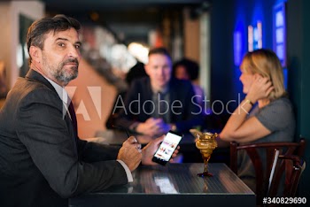 People at after work at a pub