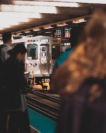 People At The Train Station