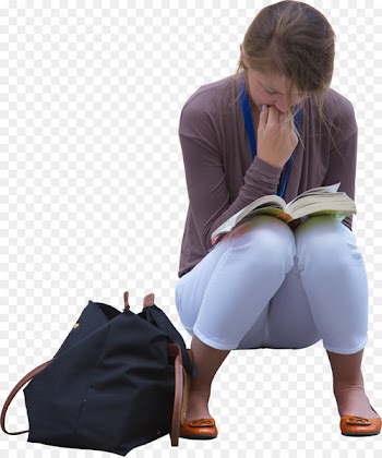 People Book Architecture - sitting man 