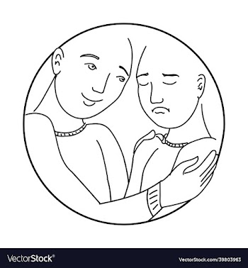people calming each other friends or lovers