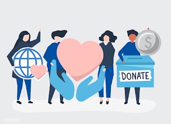 People carrying donation and charity related .. | Free stock vector - 479089
