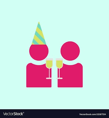 People celebrating christmas vector image