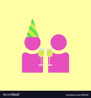 People celebrating christmas vector image