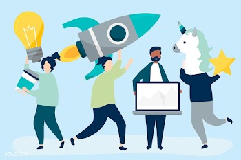 People characters holding creative business c.. | Free stock vector - 478555