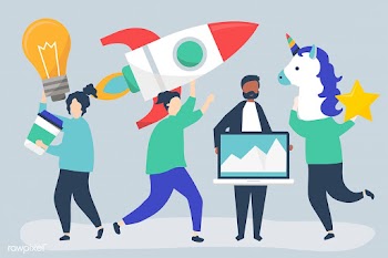 People characters holding creative business c.. | Free stock vector - 478581