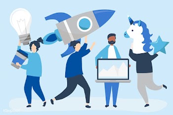 People characters holding creative business c.. | Free stock vector - 479044