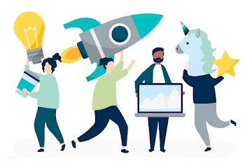 People characters holding creative business c.. | Free stock vector - 480718