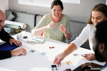 People choosing team member photos