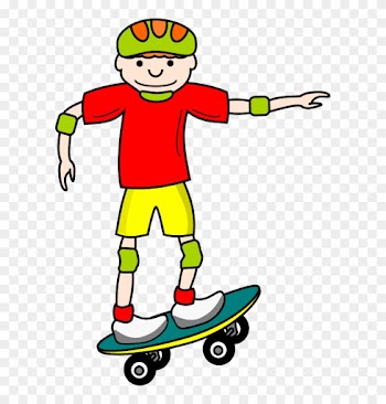 People Clipart Skateboarding - Skateboard Clipart
