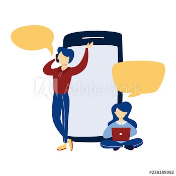 People communicate with friends through social networks