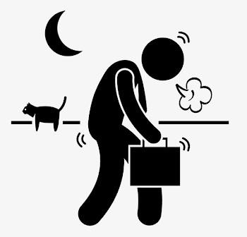 People Commute, Character, Exhausted, Get Off Work PNG and Vector ...