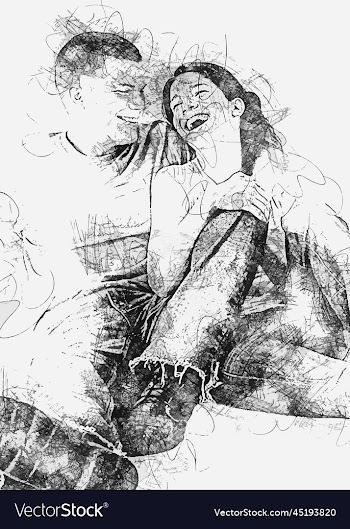 people couple sketch poster image