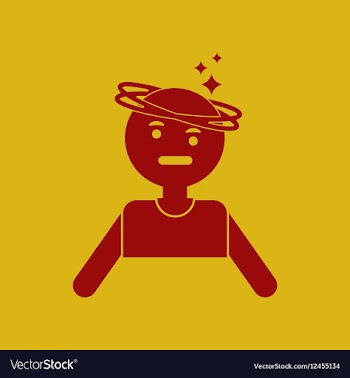 People dizzy vector image