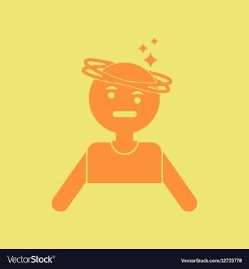 People dizzy vector image