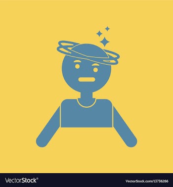 People dizzy vector image