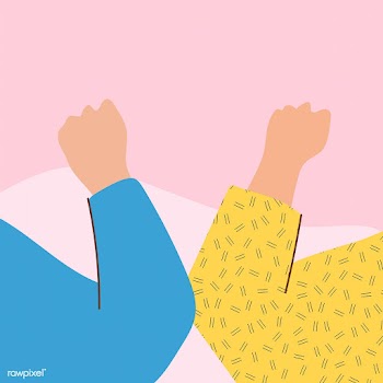 People doing the elbow bump to avoid coronavirus vector | Free  vector - 2304611