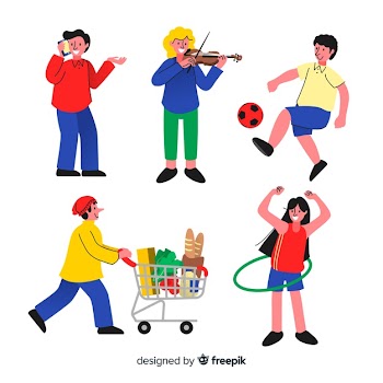 People doing things collection