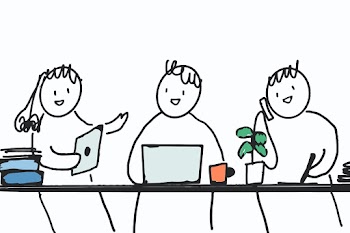 People doodle psd happy workers in green… | Free stock illustration | High Resolution graphic