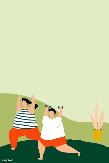 People exercising at home during virus spreading vector | Free  vector - 2309073