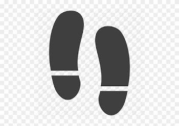 People Feet Icon - Foot Traffic Vector Icon