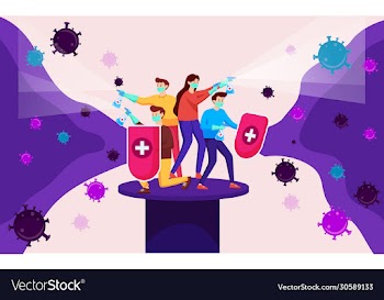 people fight corona covid-19 virus