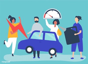 People fueling the car with gasoline | Free stock vector - 478827